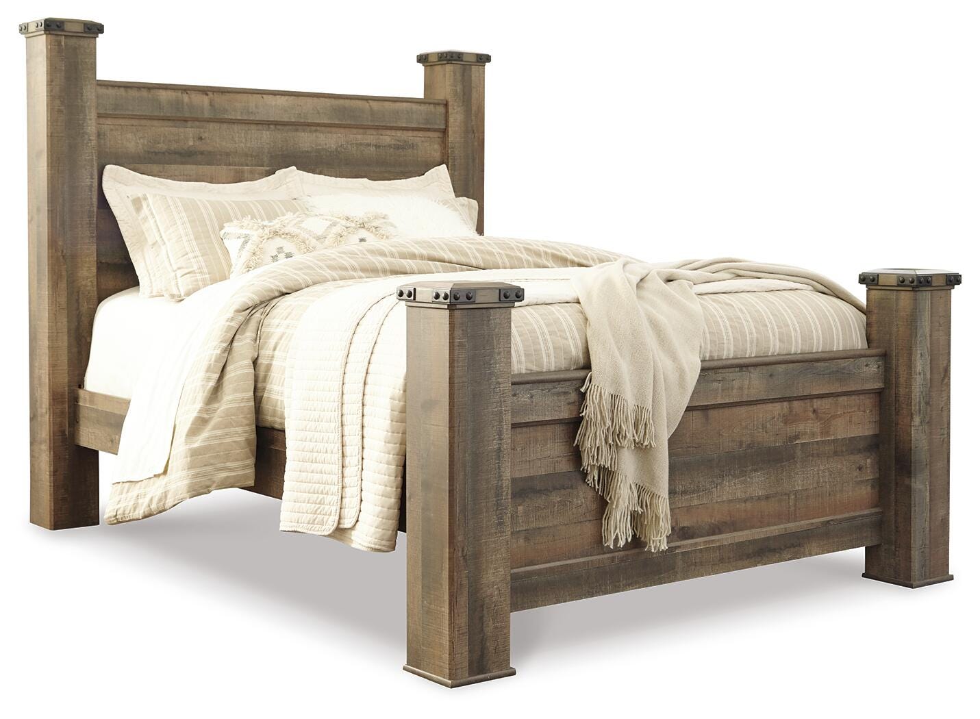 Trinell Poster Bed - Brown (B446-SI)