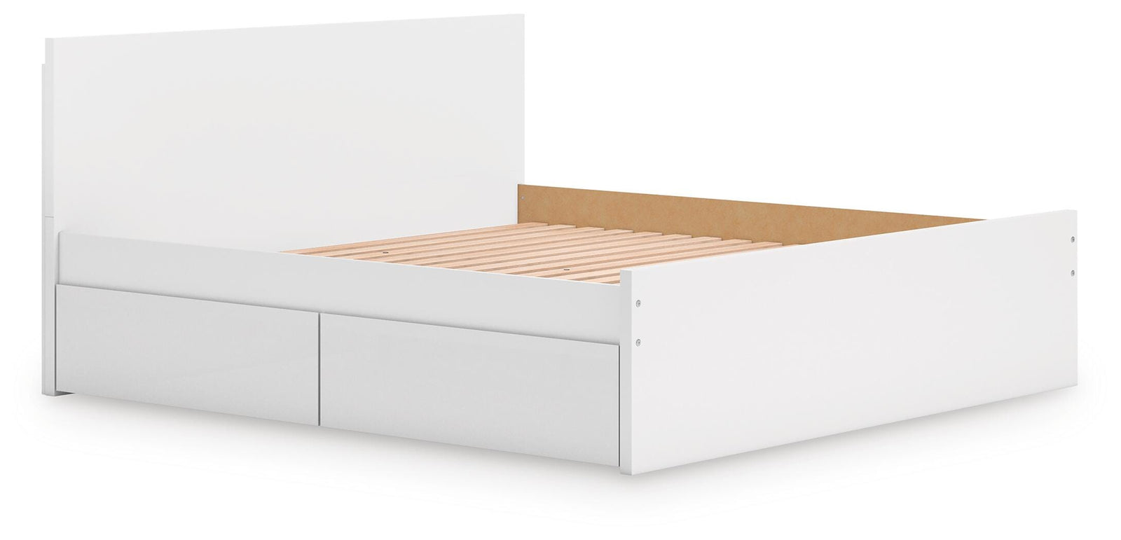 Onita Panel Platform Bed with Storage - White (EB9630-SI) - Image 3
