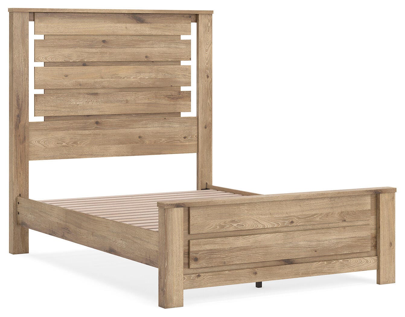Brozmont Panel Platform Bed (Youth) - Tan (B1045-SI) - Image 2
