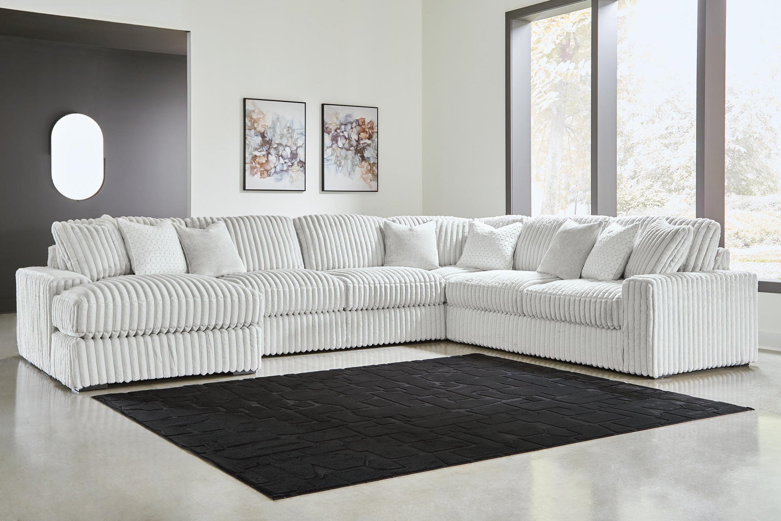 Stupendous 5-Piece Sectional with Chaise (25903-SI) - Image 2