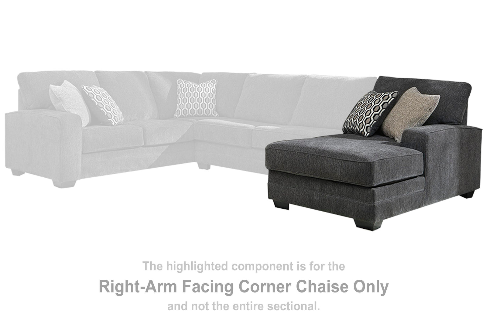 Tracling Left-Arm Facing Sofa with Corner Wedge (72600-SI) - Image 4