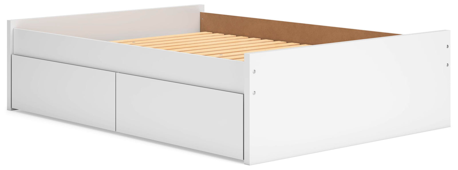 Onita Platform Bed with 1 Side Storage (Youth) - White (EB9630-SI) - Image 3