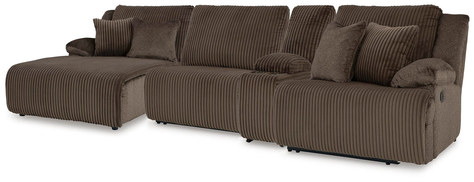 Top Tier 4-Piece Reclining Sectional with Chaise (92705-SI)
