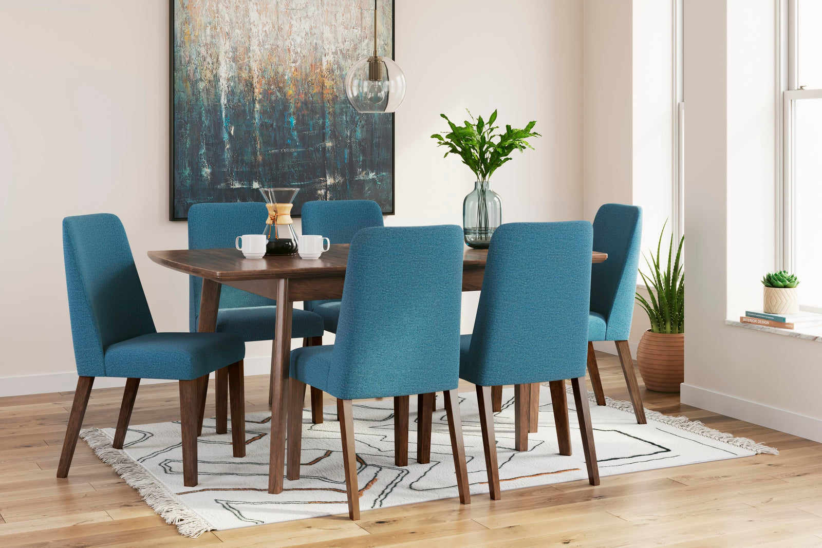 Lyncott Extension Dining Table and 6 Chairs (D615-SI) - Image 15