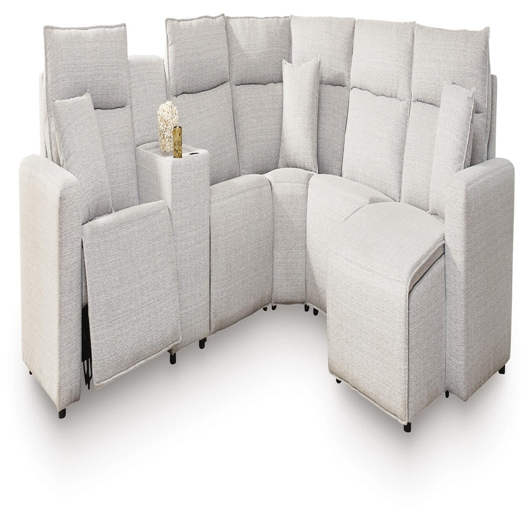 Modmax II 6-Piece Power Reclining Sectional with Chaise and Console (65907-SI)