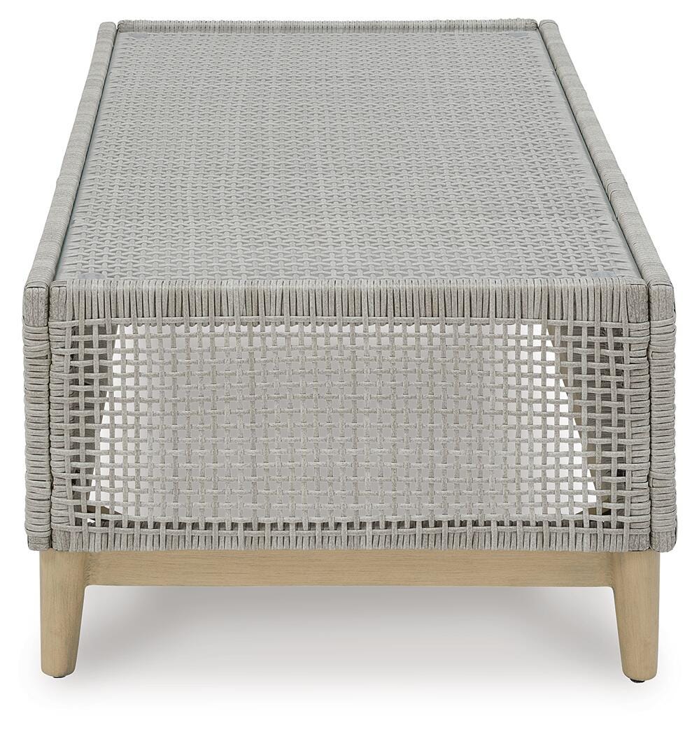Seton Creek Outdoor Loveseat with Cushion (P798-SI) - Image 7