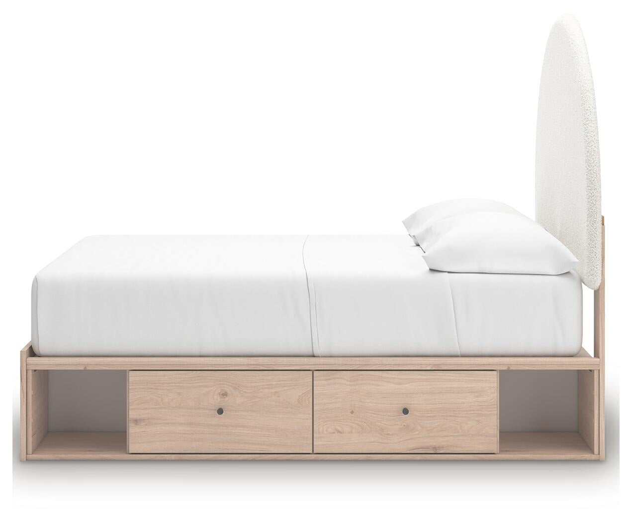 Arloster Full Upholstered Panel Bed with Storage (PCB1566-SI) - Image 7