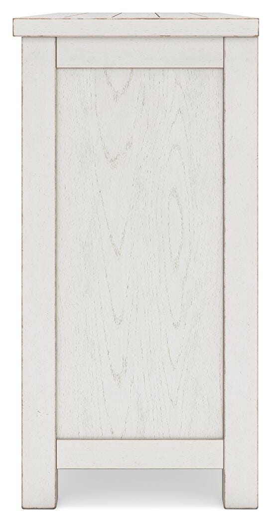 Robbinsdale Counter Height Dining Table, 2 Barstools, Bench and Server (D642-SI) - Image 23