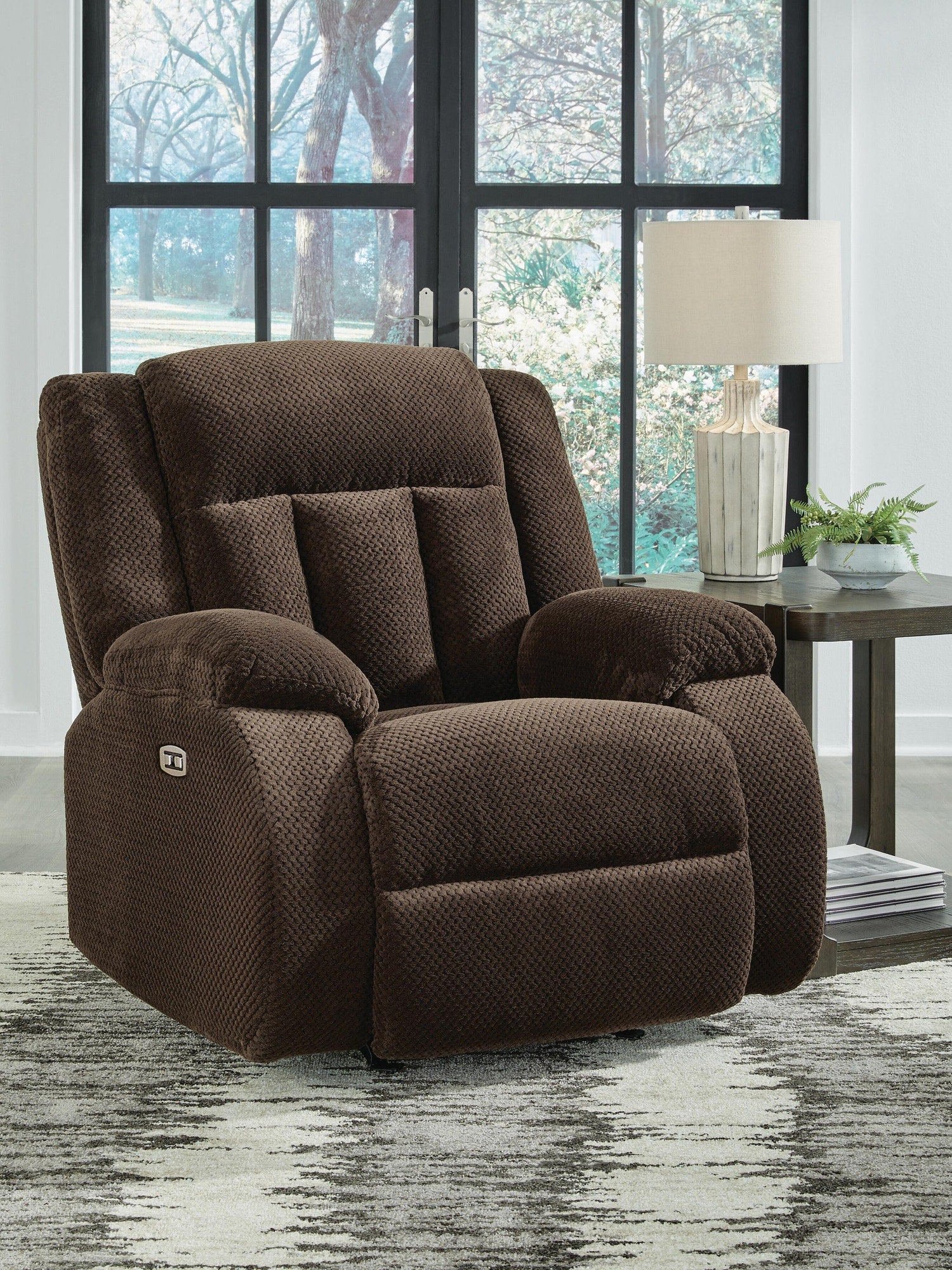 Observation Power Reclining Sofa with Drop Down Table (PC21406-SI) - Image 12