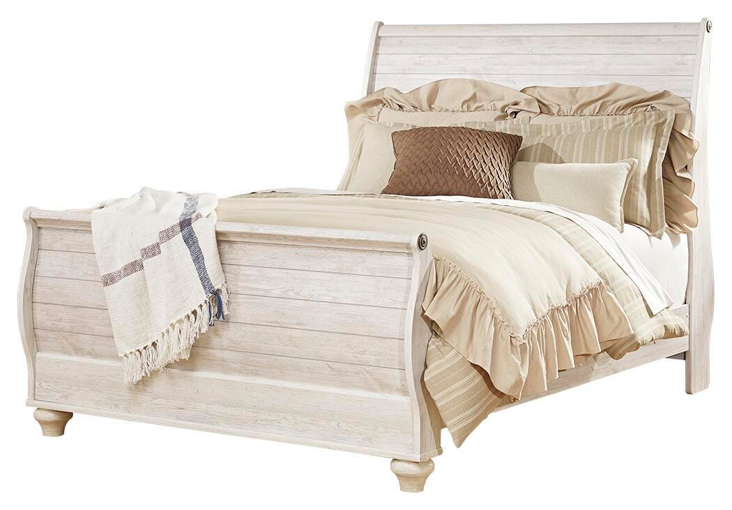 Willowton Sleigh Bed and Dresser (B267-SI) - Image 7
