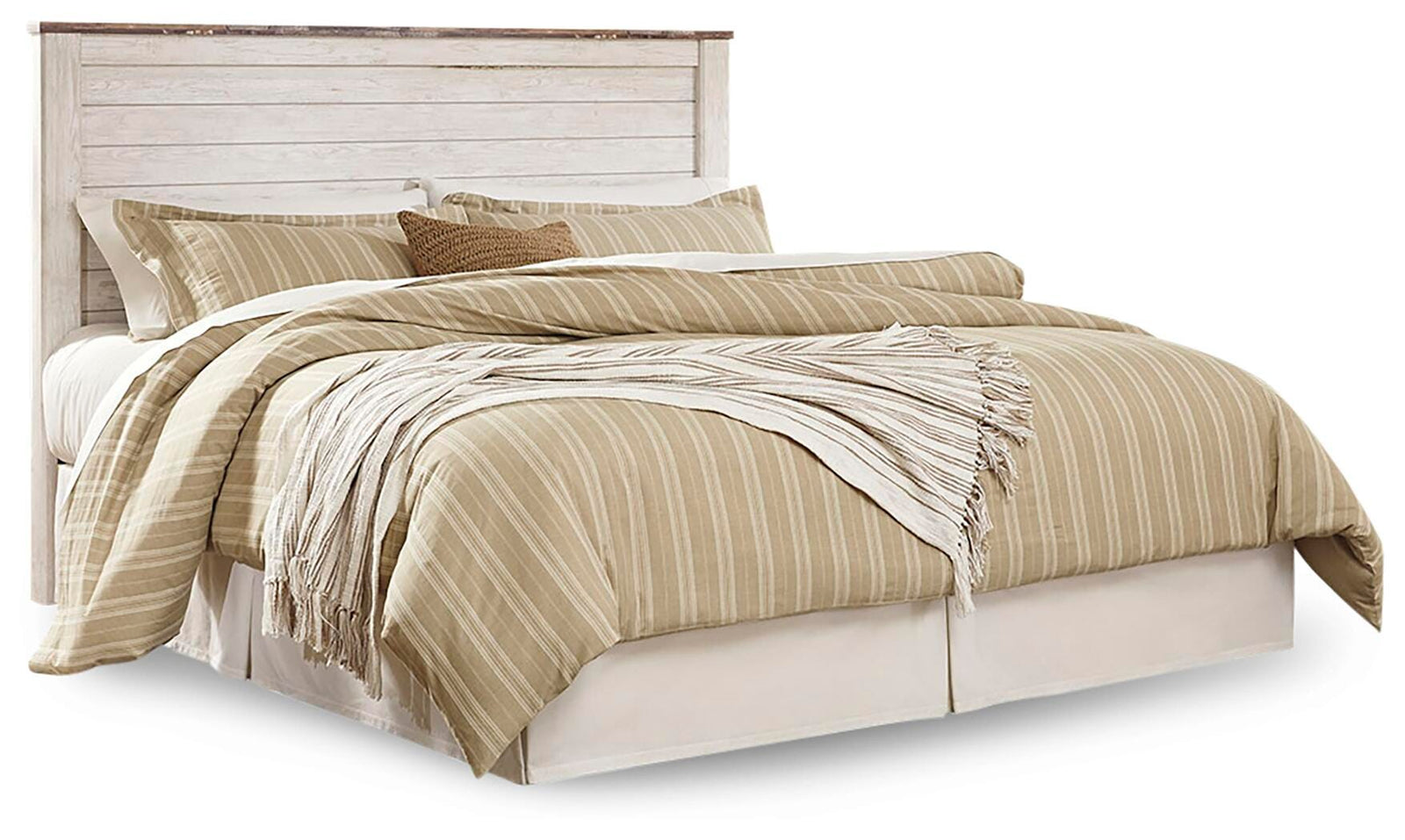 Willowton Panel Headboard - Whitewash (B267-SI) - Image 4