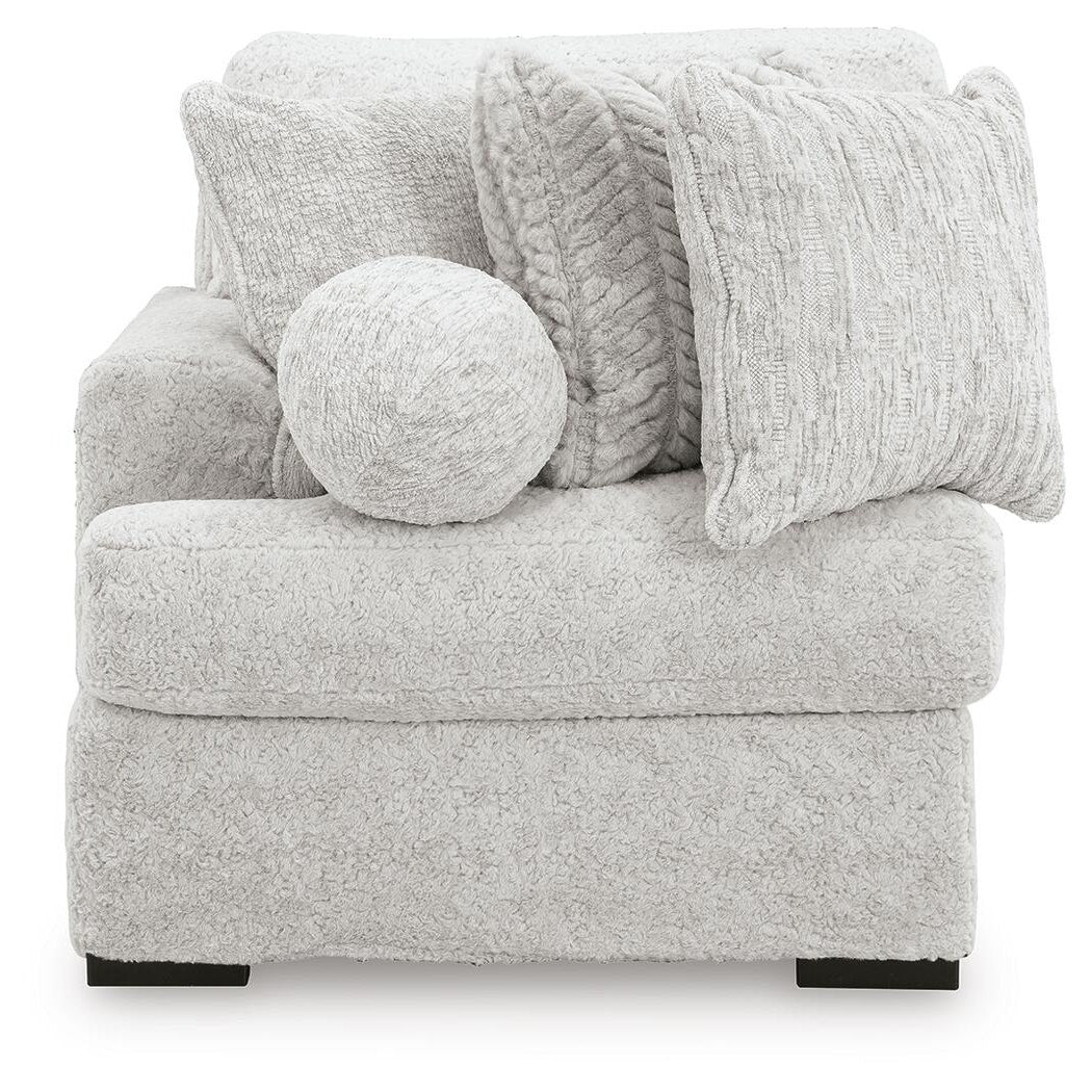 Cuddle Plush 3-Piece Sectional, Chair and Ottoman (PC59106-SI) - Image 11