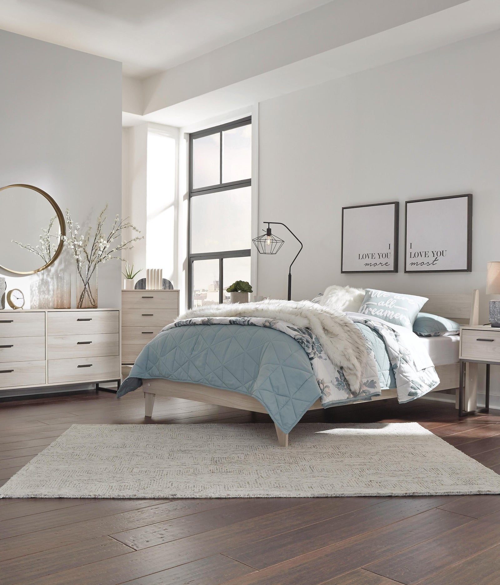 Socalle Panel Platform Bed (Youth) - Natural (EB1864-SI) - Image 6