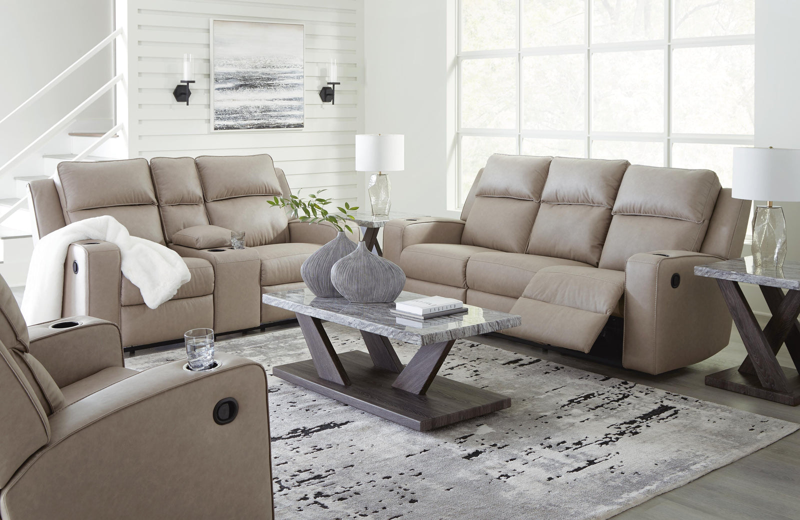 Lavenhorne Reclining Sofa, Loveseat and Recliner (63307-SI) - Image 18