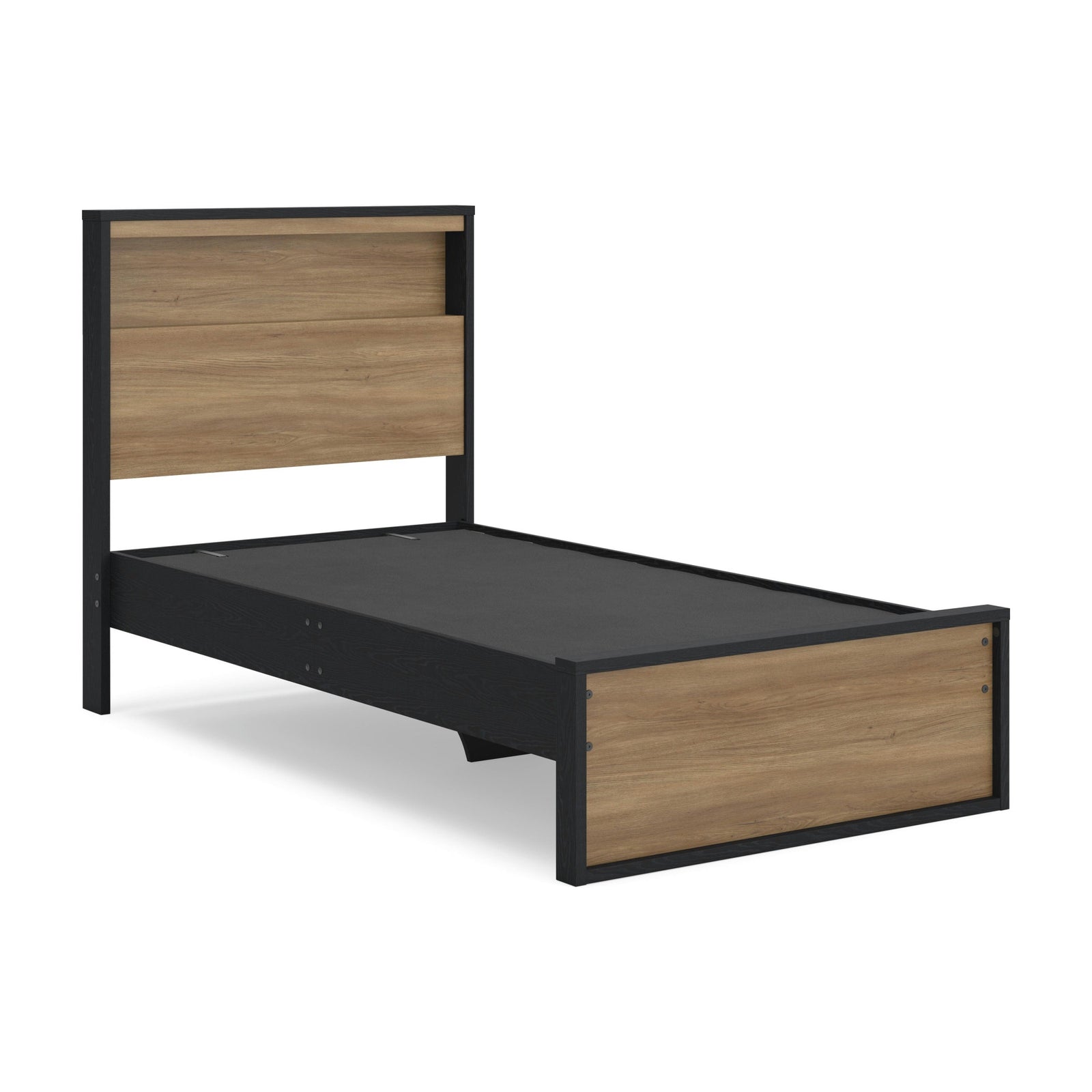Kozmour Bookcase Complete Bed Frame - Black/Brown (EB1460-SI) - Image 23