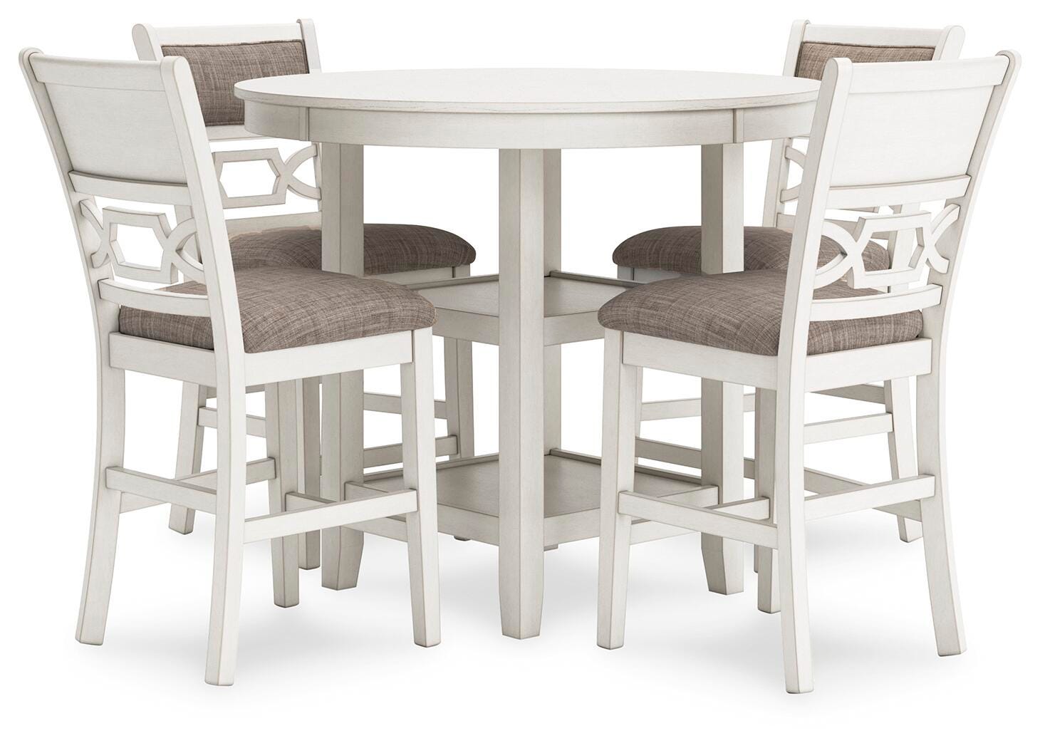 Erinberg Counter Height Dining Table and 4 Barstools (Set of 5) (D423-SI)