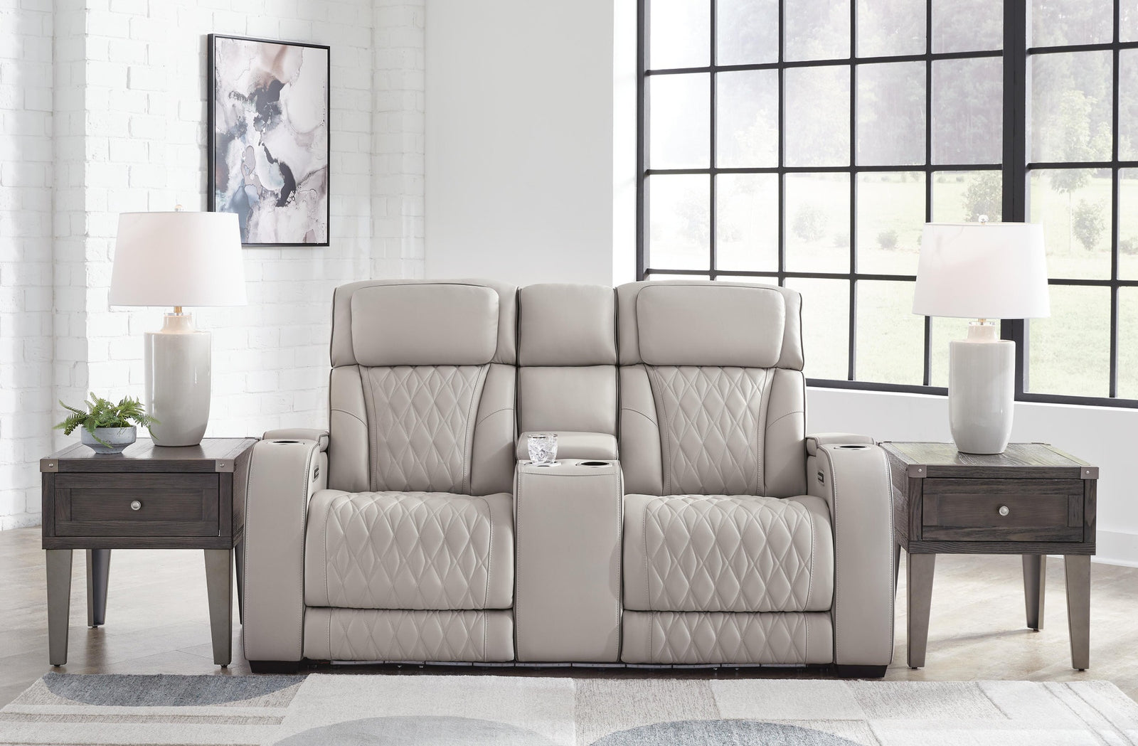 Boyington Power Reclining Loveseat with Console (U27105-SI) - Image 2