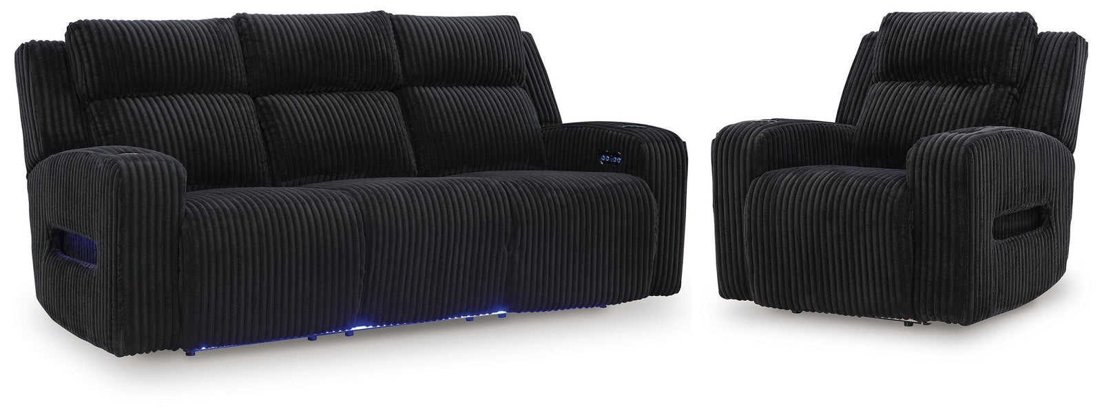 Belvarrow Power Reclining Sofa and Power Recliner (PC64202-SI)
