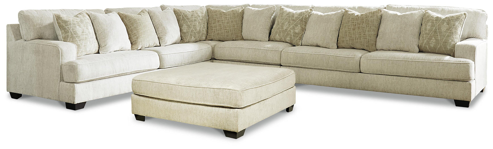 Rawcliffe 4-Piece Sectional with Ottoman (19604-SI)