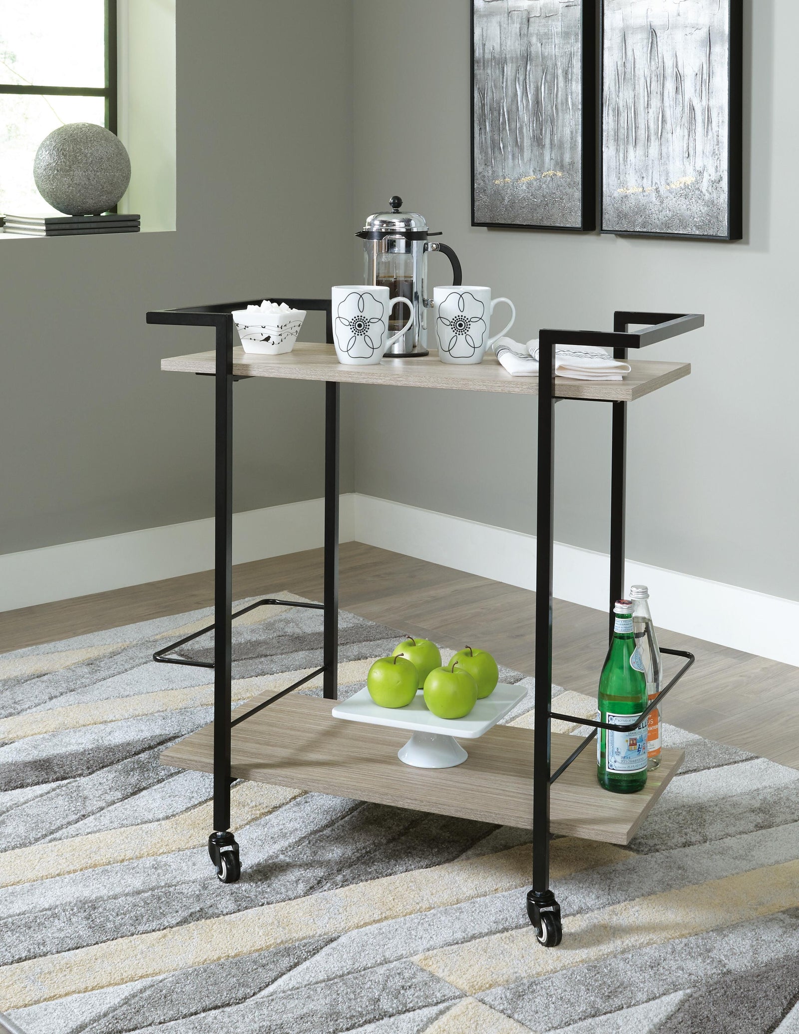 Waylowe Bar Cart (A4000389-SI) - Image 4