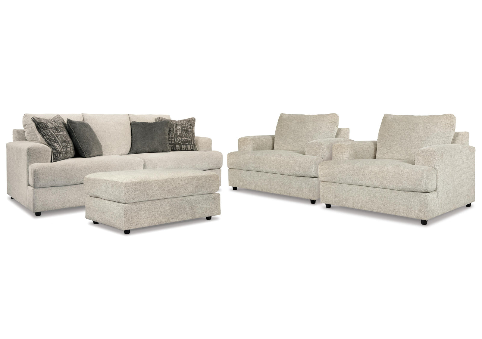 Soletren Sofa, 2 Chairs, and Ottoman (95104-SI)