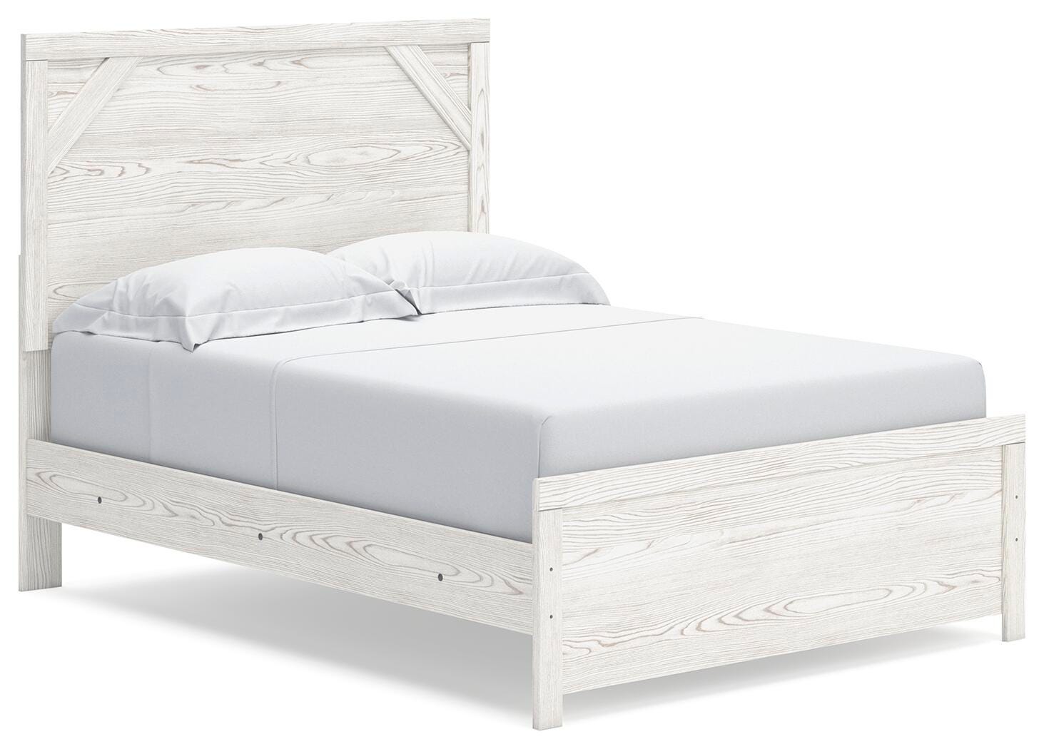 Gerridan Panel Bed, Dresser, Mirror and Nightstand - White/Gray (B1190-SI) - Image 3