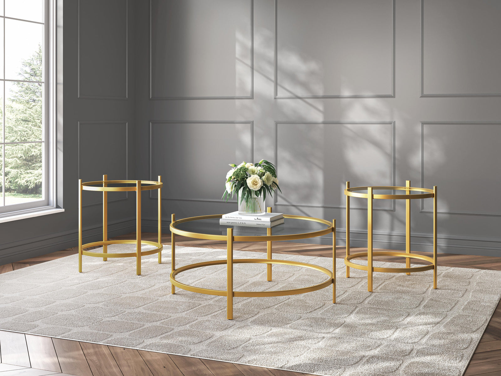 Pearlox Table (Set of 3) - Gold (T173-SI) - Image 4