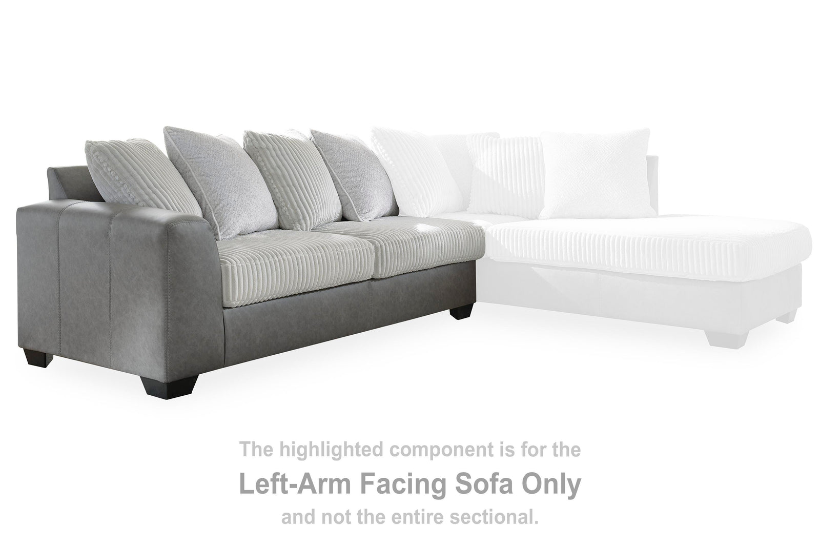 Clairette Court Right-Arm Facing Sofa (31503-SI) - Image 21