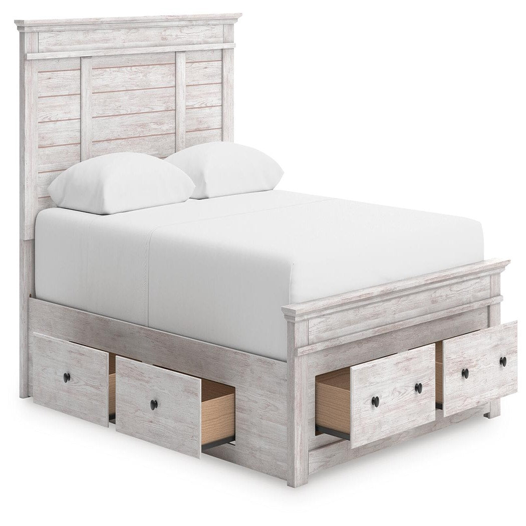 Makidern Queen Panel Storage Bed (PCB1171-SI) - Image 4