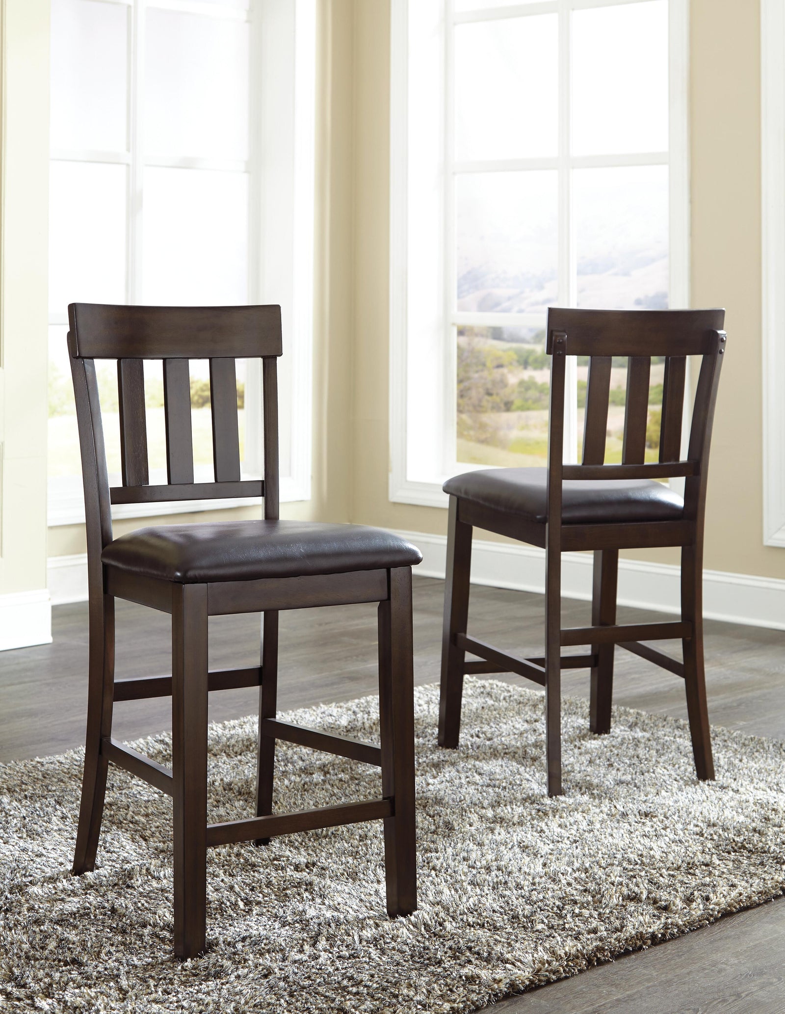 Haddigan Counter Height Dining Table and 4 Barstools (D596-SI) - Image 13