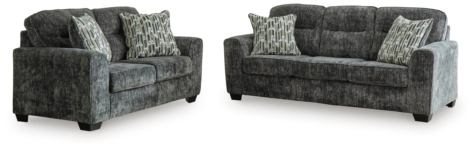 Lonoke Sofa and Loveseat (50504-SI)