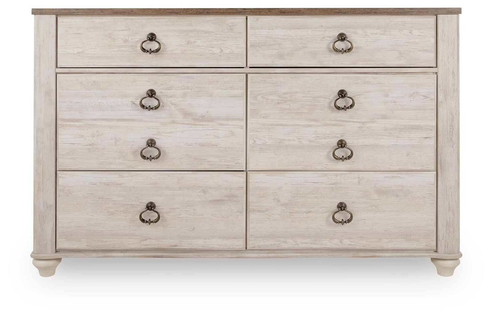 Willowton Dresser - Whitewash (B267-SI)