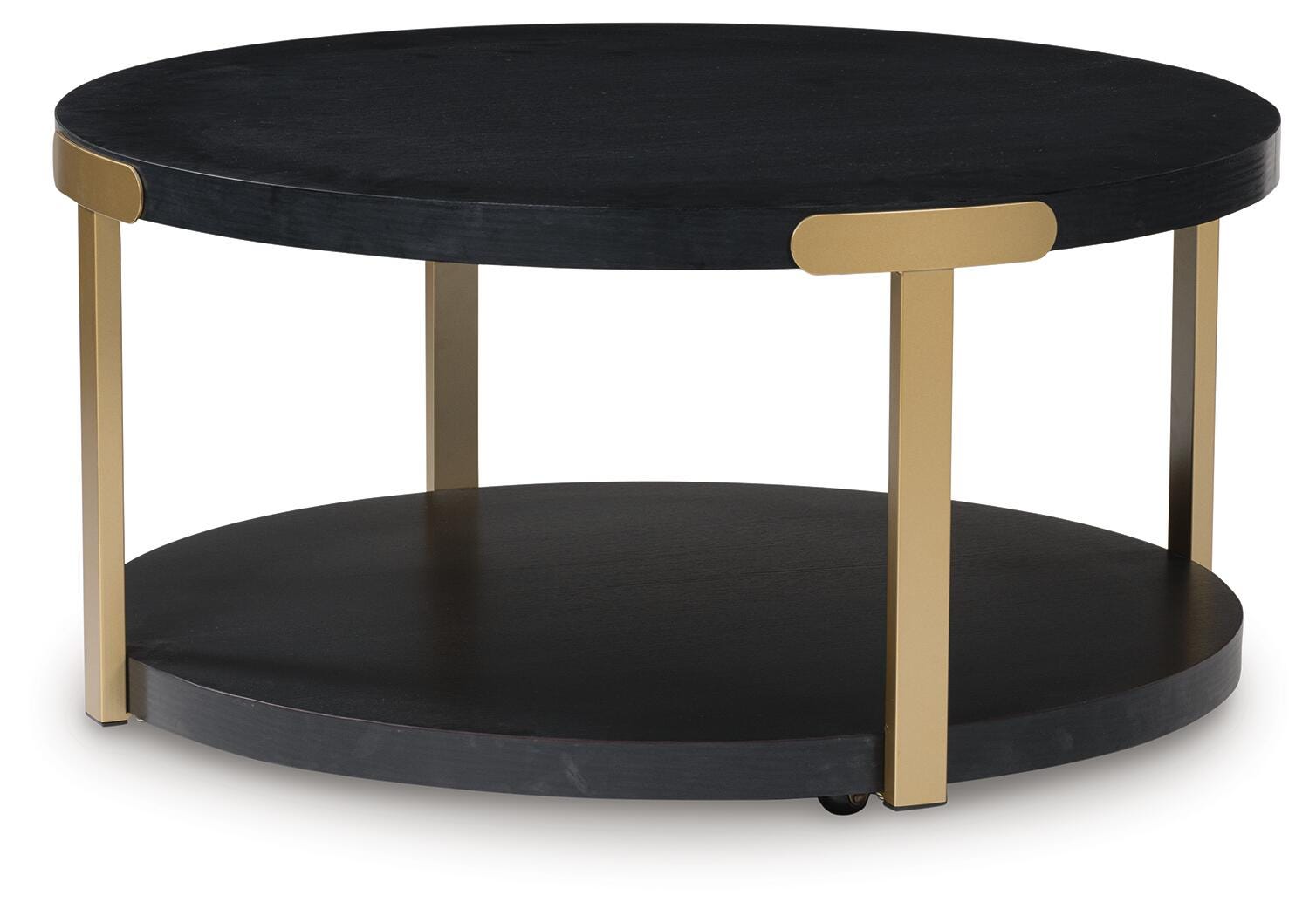 Shylore Table (Set of 3) - Black/Brass Finish (T410-SI) - Image 4