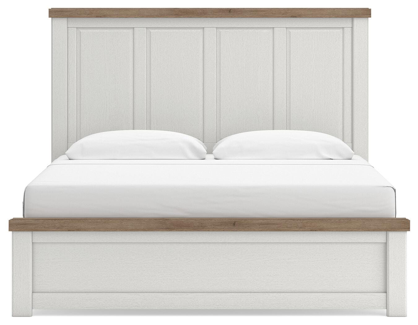 Savonport Panel Bed - White/Brown (B4615-SI) - Image 2
