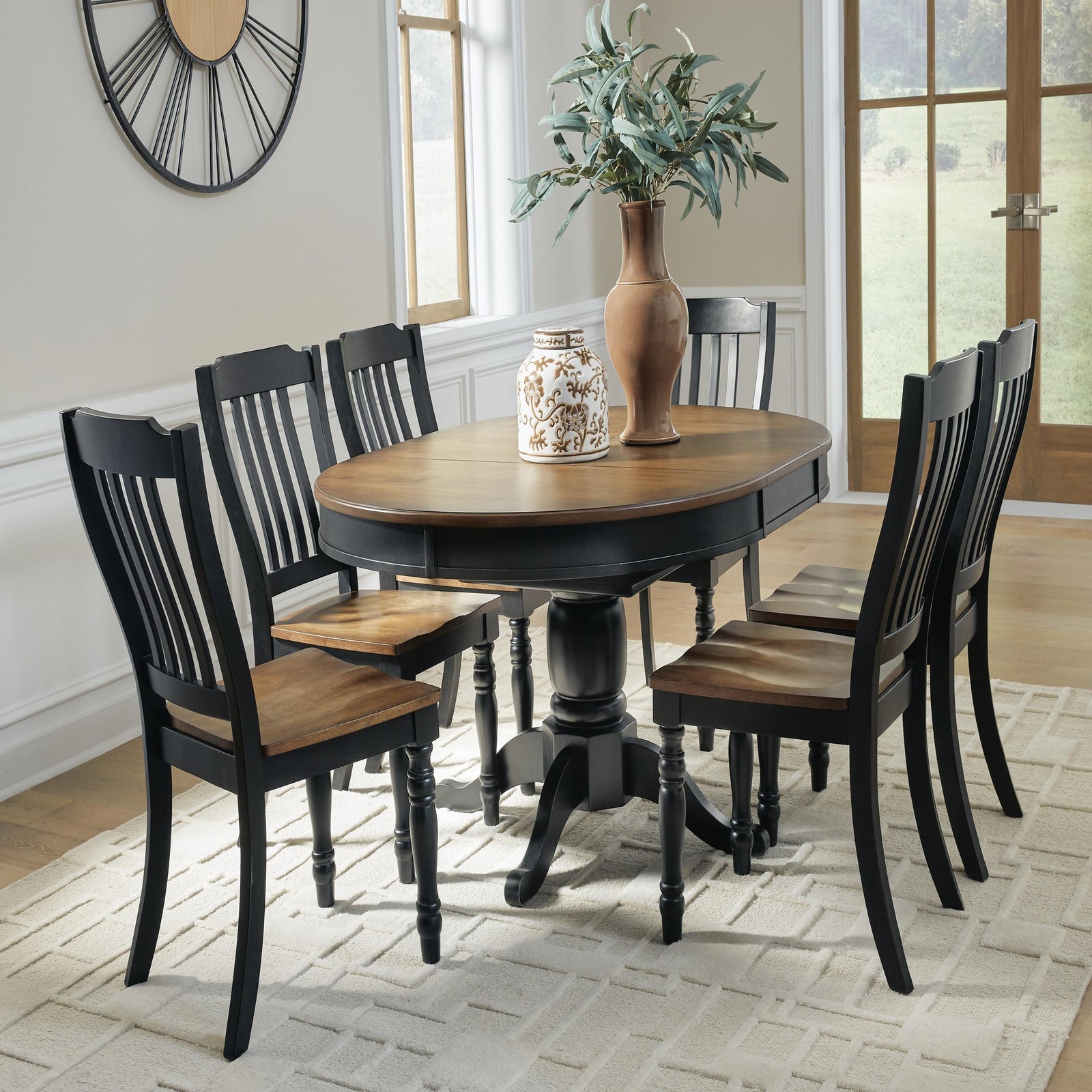 Clorazi Extension Dining Table and 6 Chairs (PCD619-SI) - Image 3