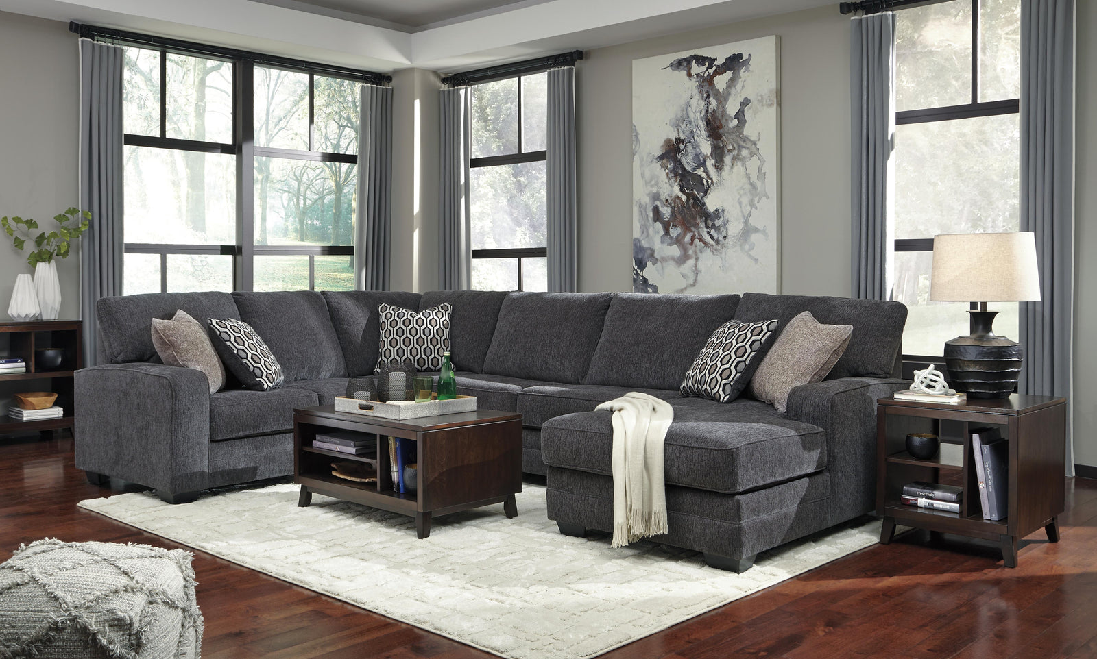 Tracling 3-Piece Sectional with Chaise (72600-SI) - Image 3