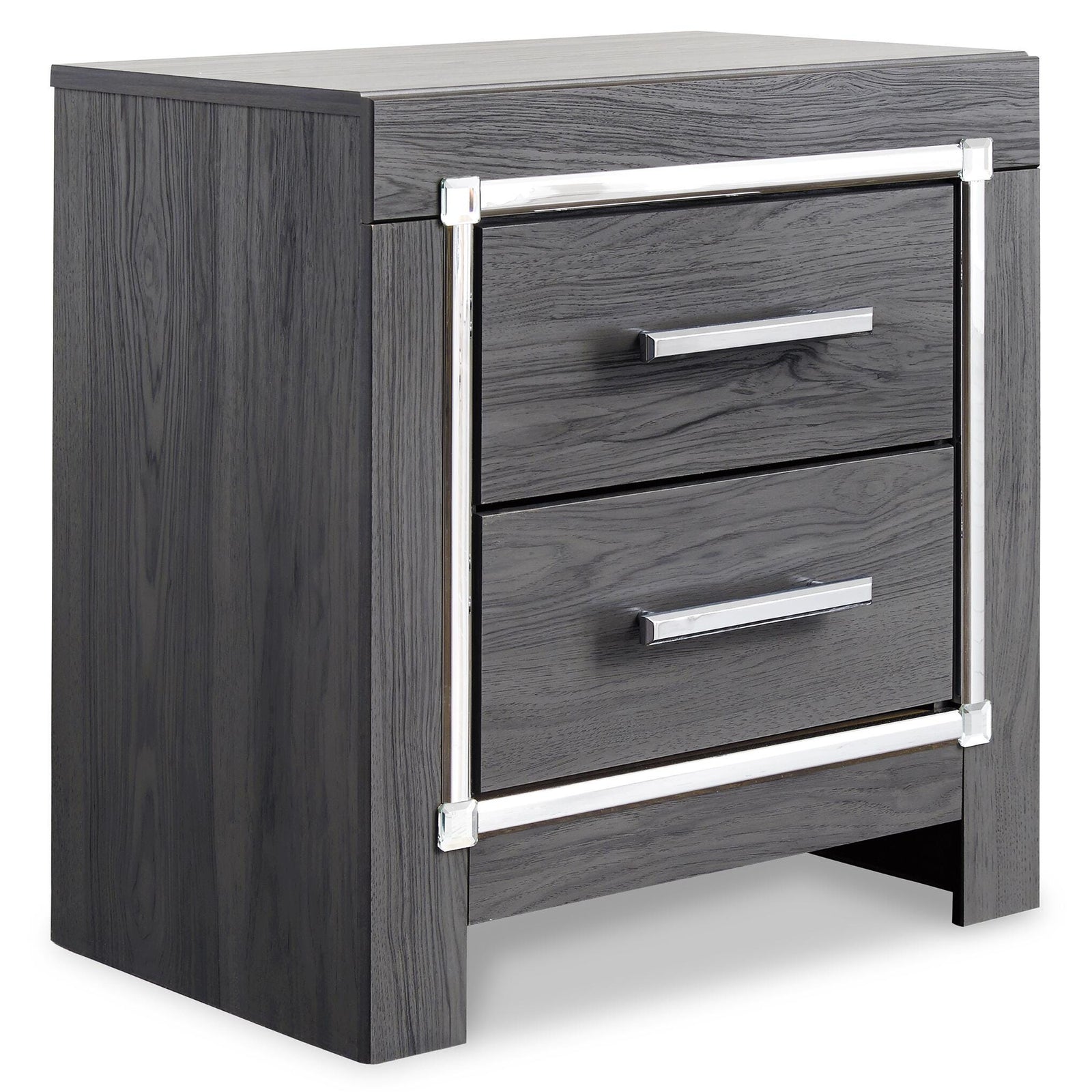 Lodanna Upholstered Storage Bed, Dresser, Mirror, Chest, and Nightstand - Gray (B214-SI) - Image 6