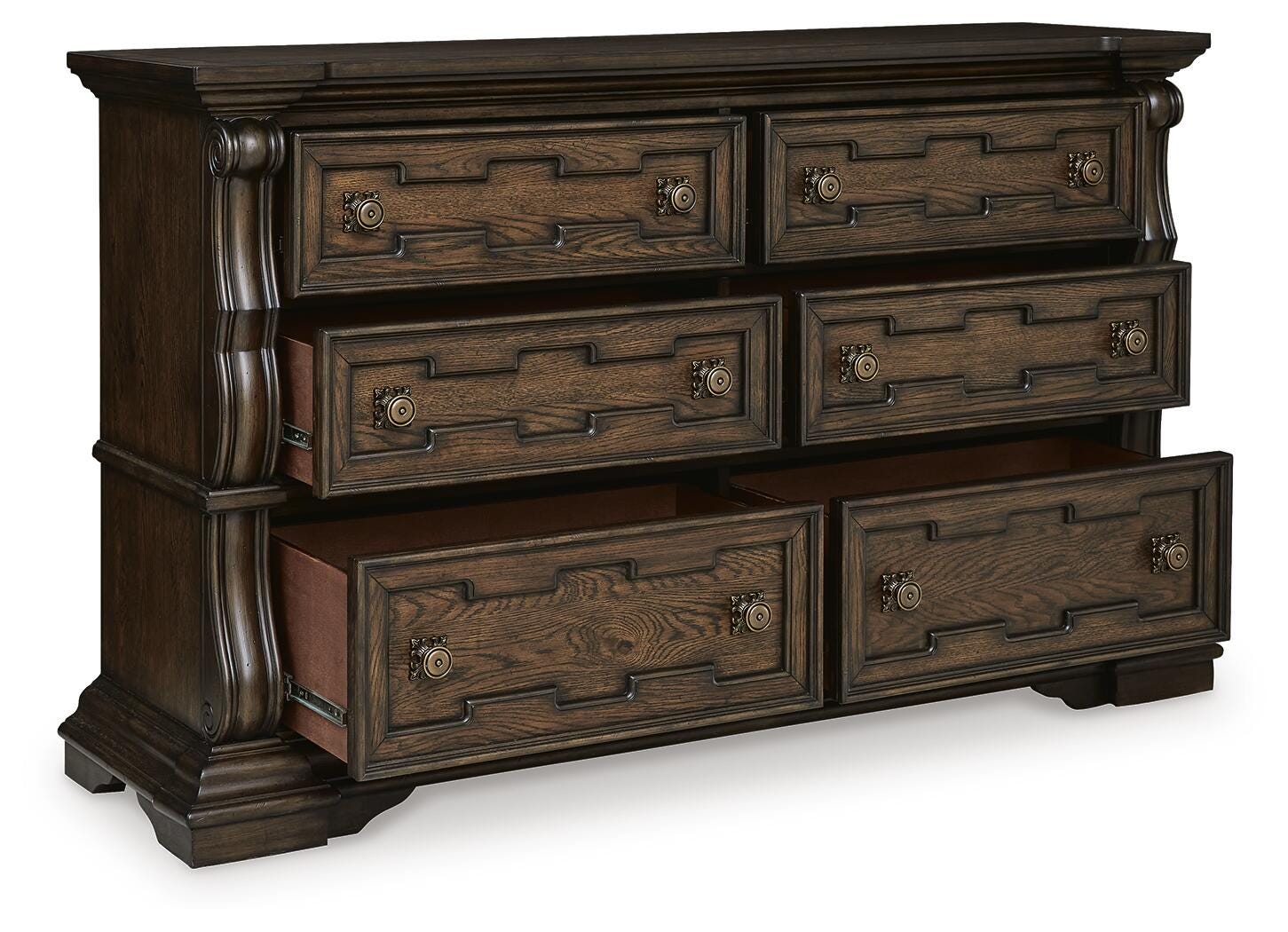 Maylee Upholstered Panel Bed and Dresser (B947-SI) - Image 4