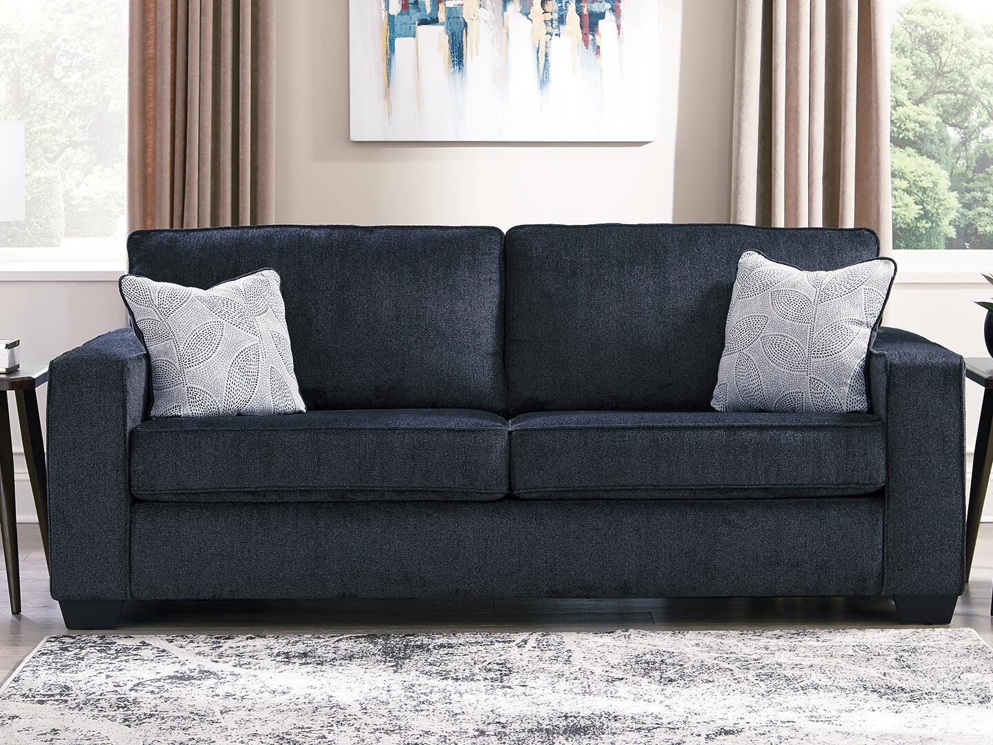 Altari Queen Sofa Sleeper, Loveseat, Chair and Oversized Ottoman (87213-SI) - Image 9