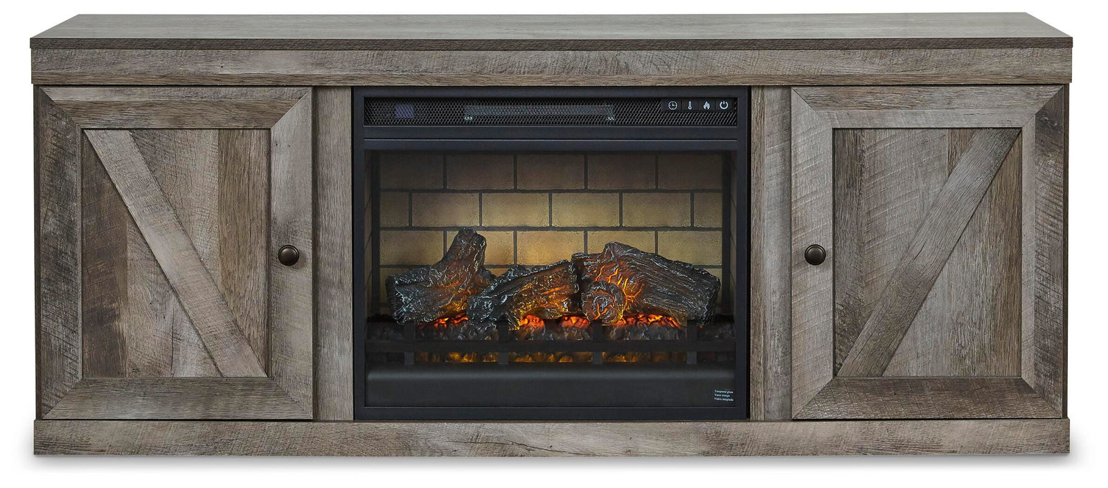 Wynnlow TV Stand with Electric Fireplace (EW0440-SI)