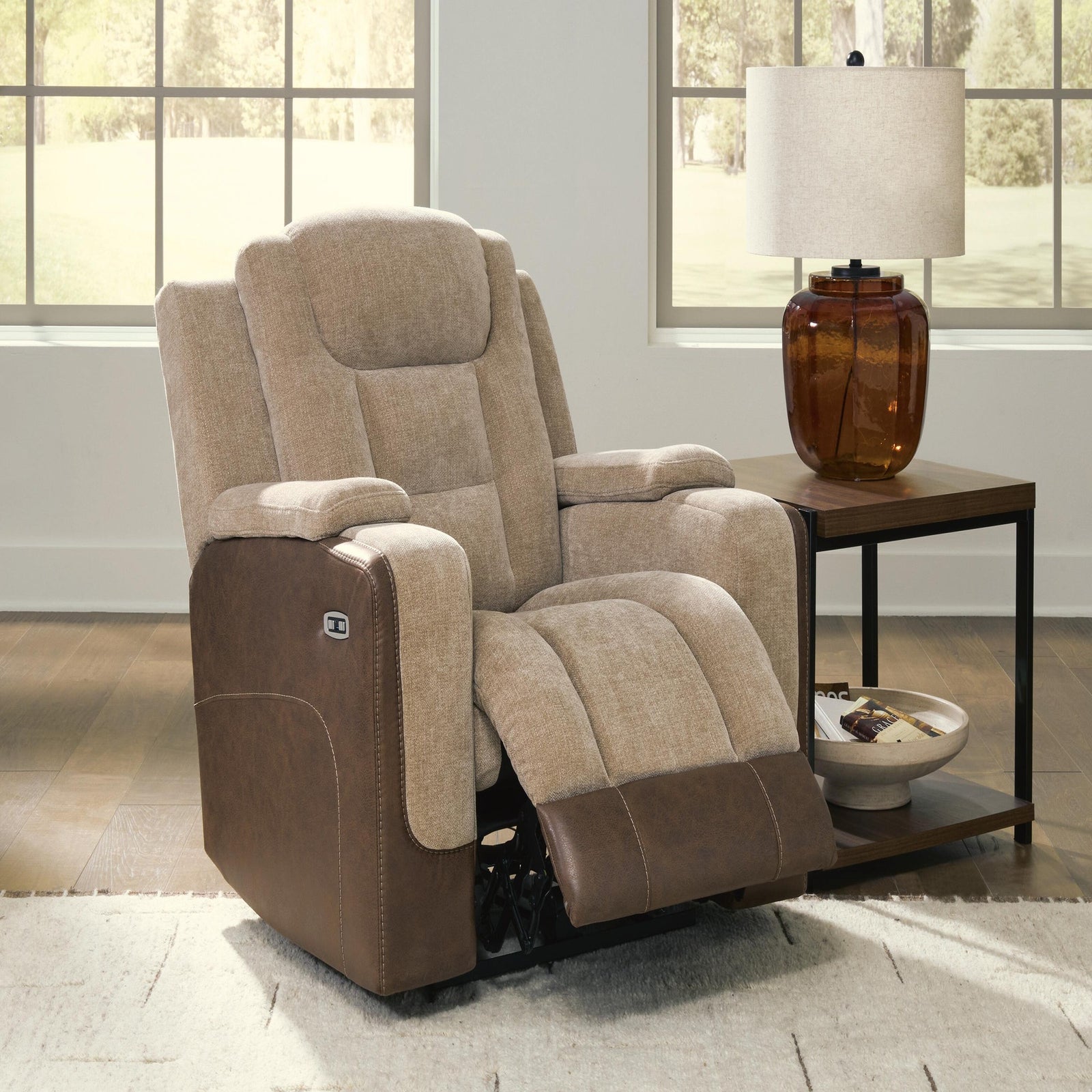 Mixed Motion Power Reclining Loveseat with Console (PC83504-SI) - Image 6