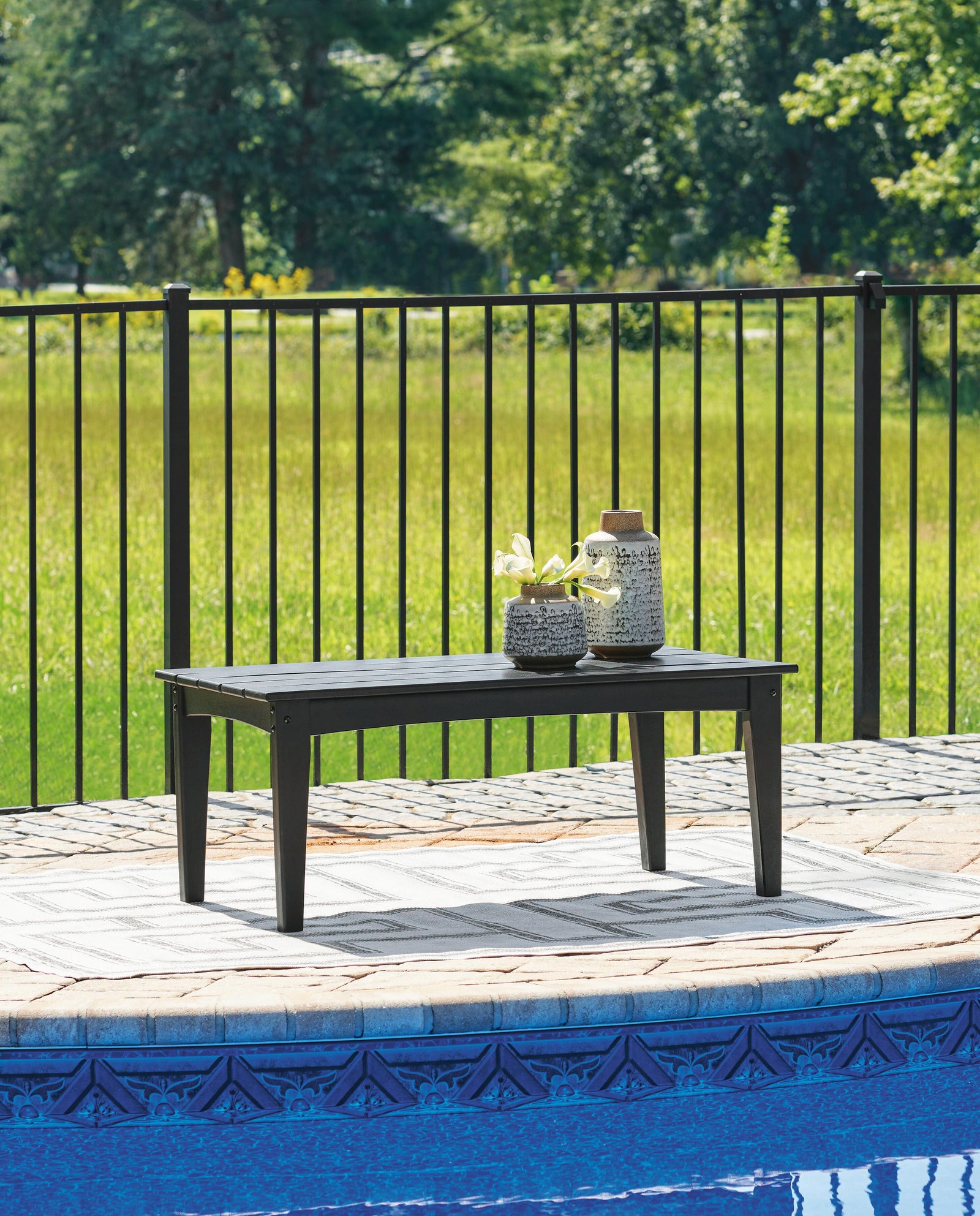 Hyland Wave Outdoor Swivel Glider Chair (P108-SI) - Image 14