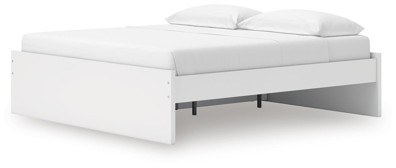 Onita Platform Bed with 1 Side Storage - White (EB9630-SI) - Image 5