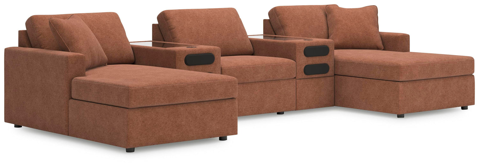 Modmax 5-Piece Double Chaise with Audio Consoles (92102-SI)