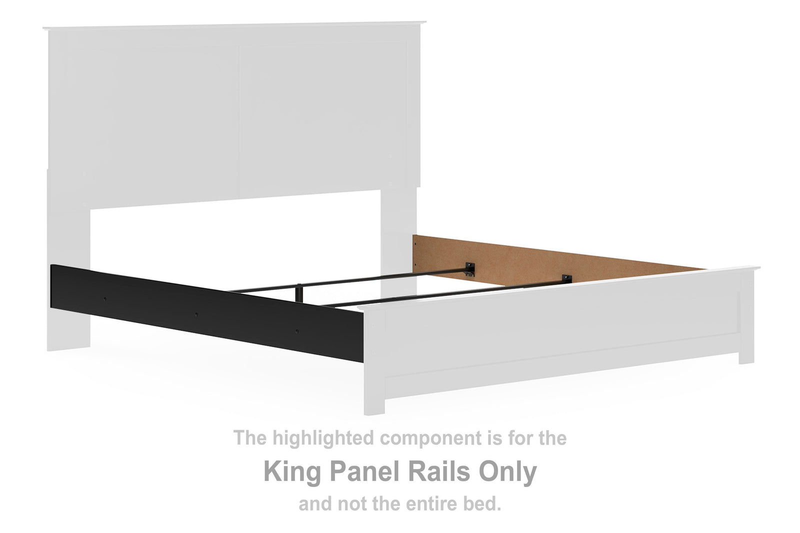 Maribel Panel Rails - Black (B138-SI) - Image 2