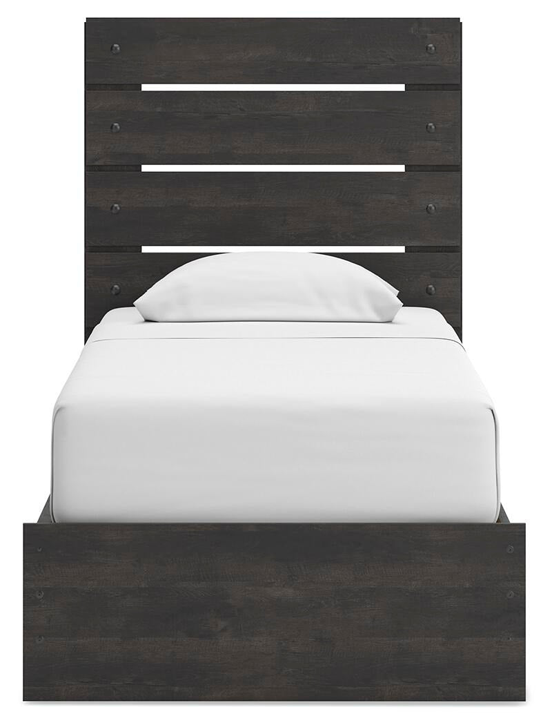 Hollivern Twin Panel Bed with Storage (PCB2108-SI) - Image 4