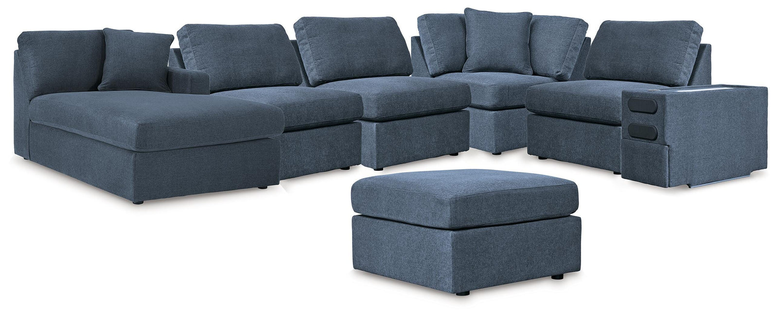 Modmax 6-Piece Sectional with Chaise and Ottoman (92121-SI)