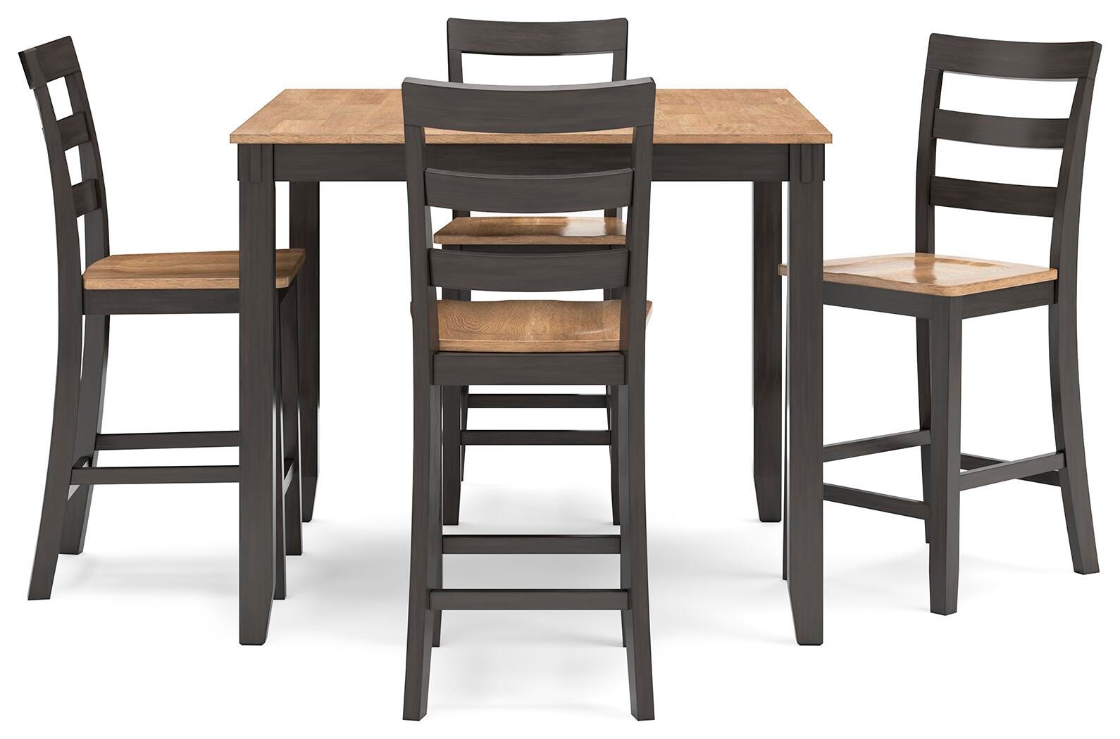 Gesthaven Counter Height Dining Table and 4 Barstools (Set of 5) (D396-SI) - Image 2