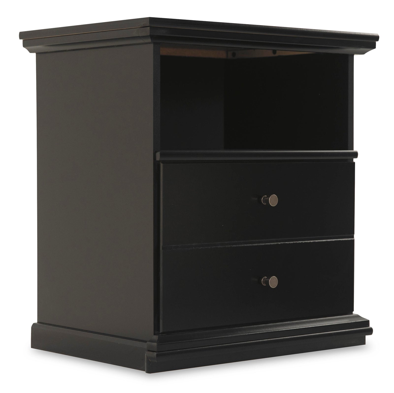 Maribel Nightstand - Black (B138-SI) - Image 3