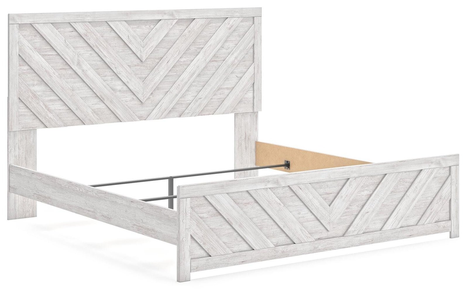Cayboni Panel Bed, Dresser and Nightstand - Whitewash (B3788-SI) - Image 12